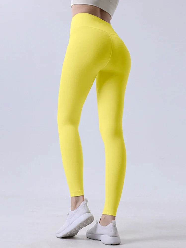 Malla de yoga para mujer de cintura alta y transpirable.