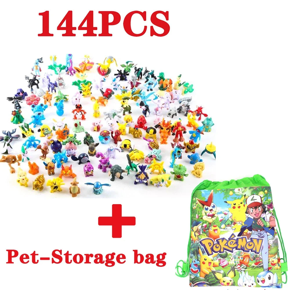 144 PCS, figuras Pokémon
