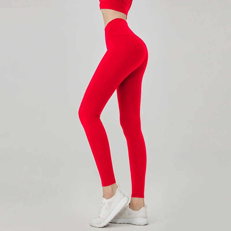 Malla de yoga para mujer de cintura alta y transpirable.