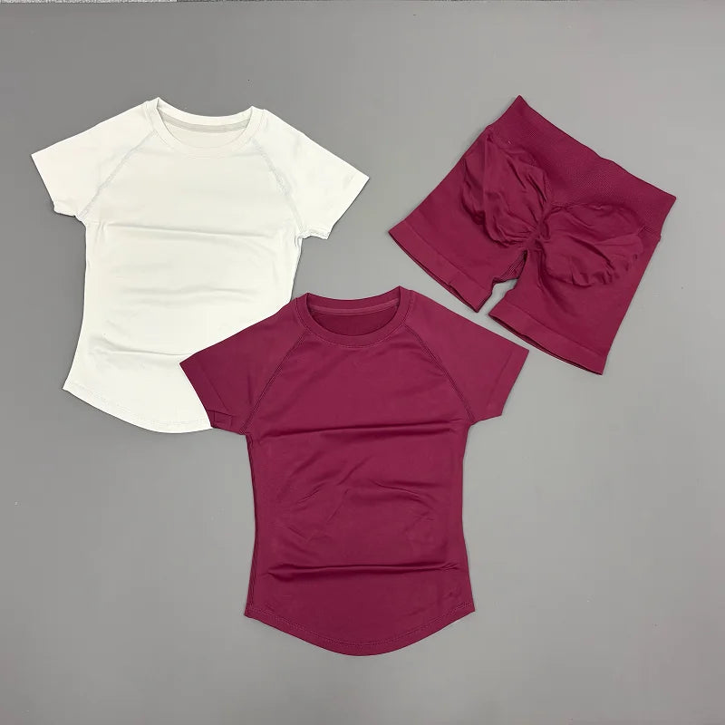 Conjunto Deportivo para Mujer de 2 piezas - Top Deportivo y Calza Corta de Compresión