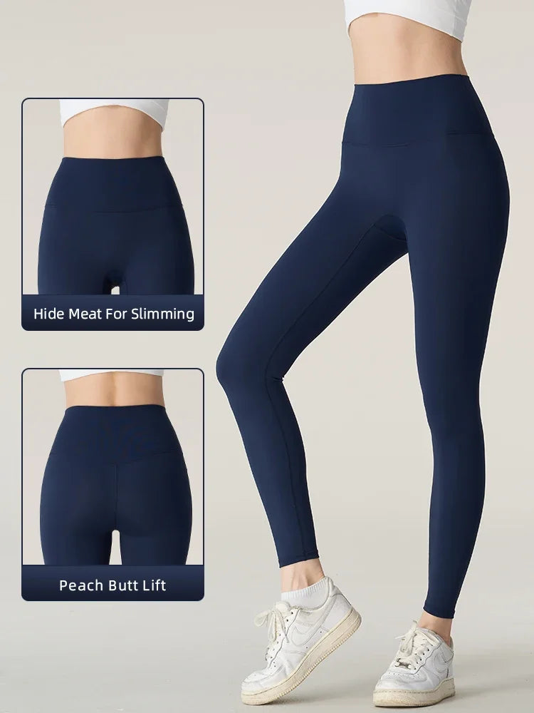 Malla de yoga para mujer de cintura alta y transpirable.