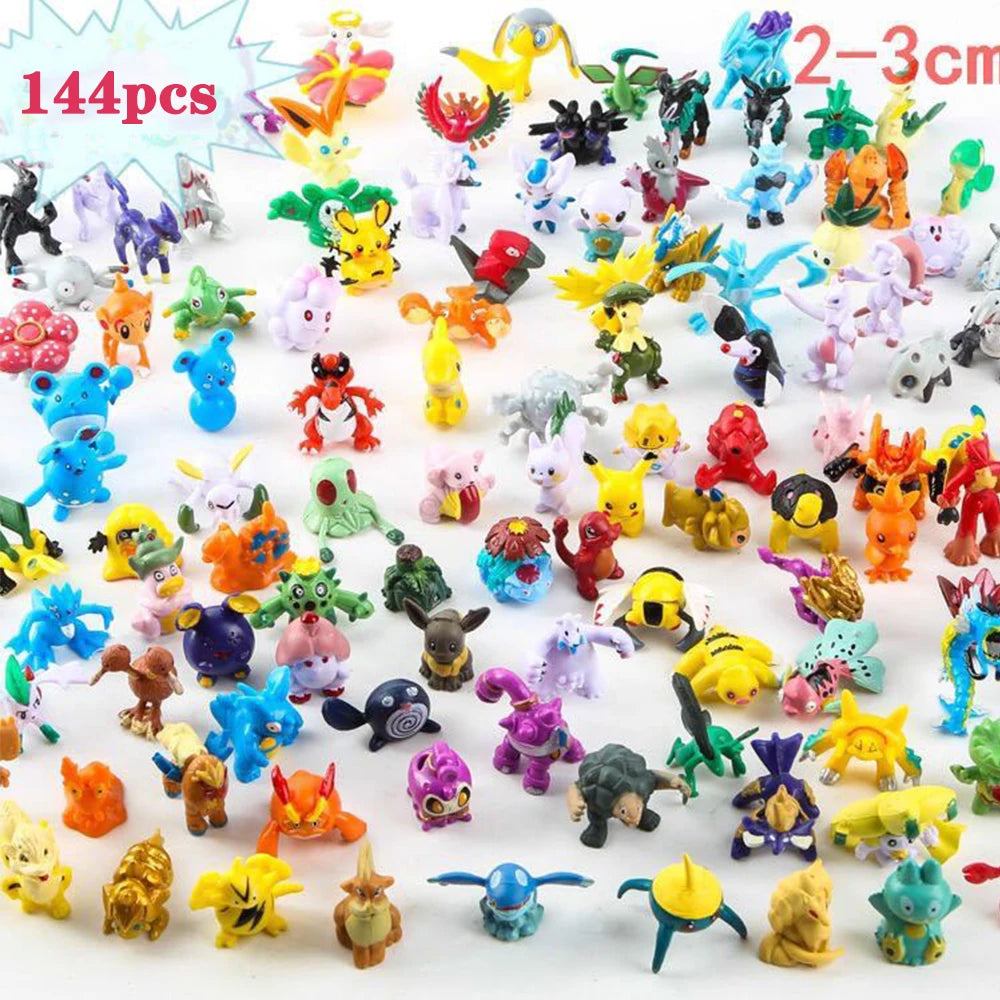 144 PCS, figuras Pokémon