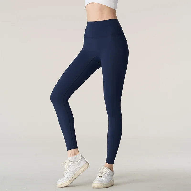 Malla de yoga para mujer de cintura alta y transpirable.