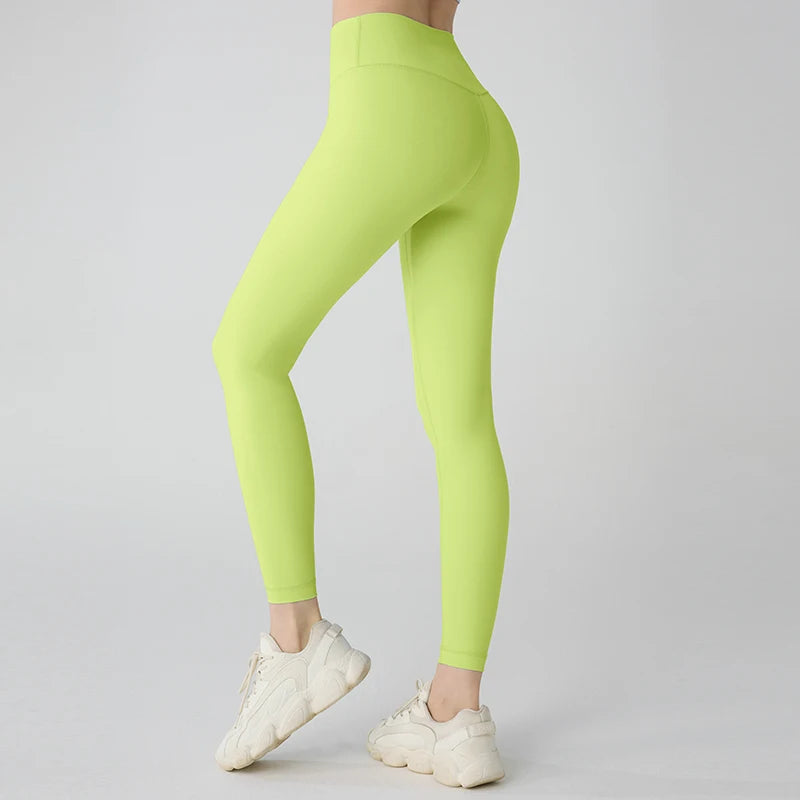 Malla de yoga para mujer de cintura alta y transpirable.