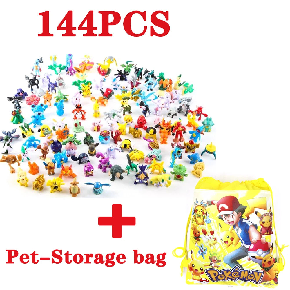 144 PCS, figuras Pokémon