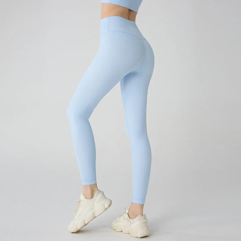 Malla de yoga para mujer de cintura alta y transpirable.
