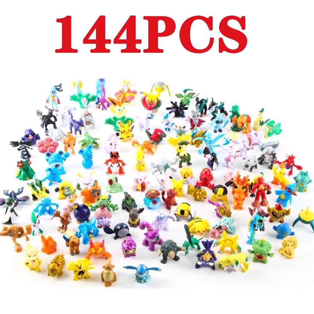 144 PCS, figuras Pokémon