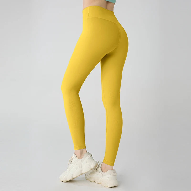 Malla de yoga para mujer de cintura alta y transpirable.