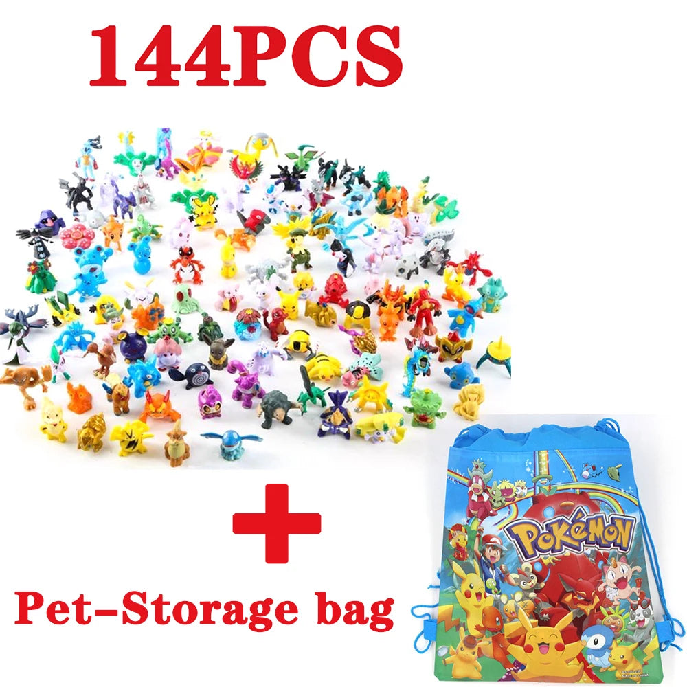 144 PCS, figuras Pokémon