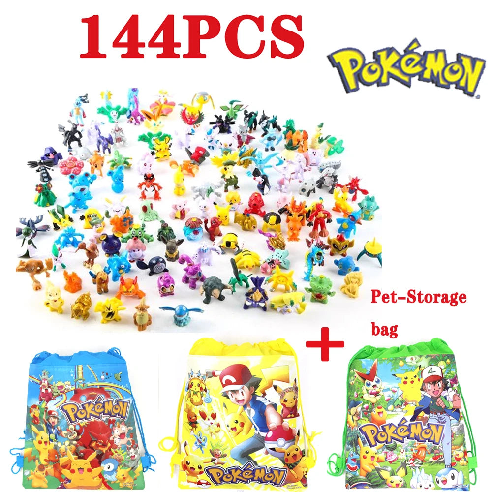 144 PCS, figuras Pokémon