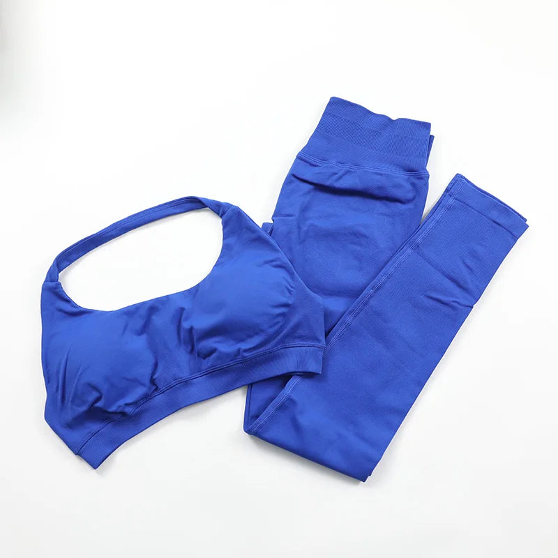Conjunto Deportivo de Yoga para mujer - Top y Short de Alta Compresión