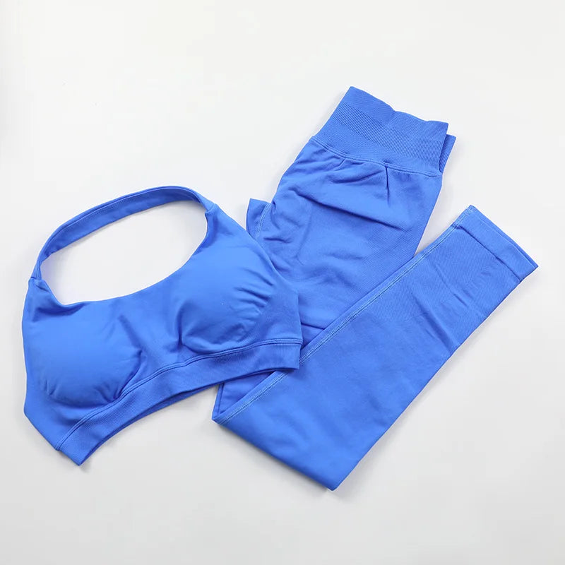 Conjunto Deportivo de Yoga para mujer - Top y Short de Alta Compresión