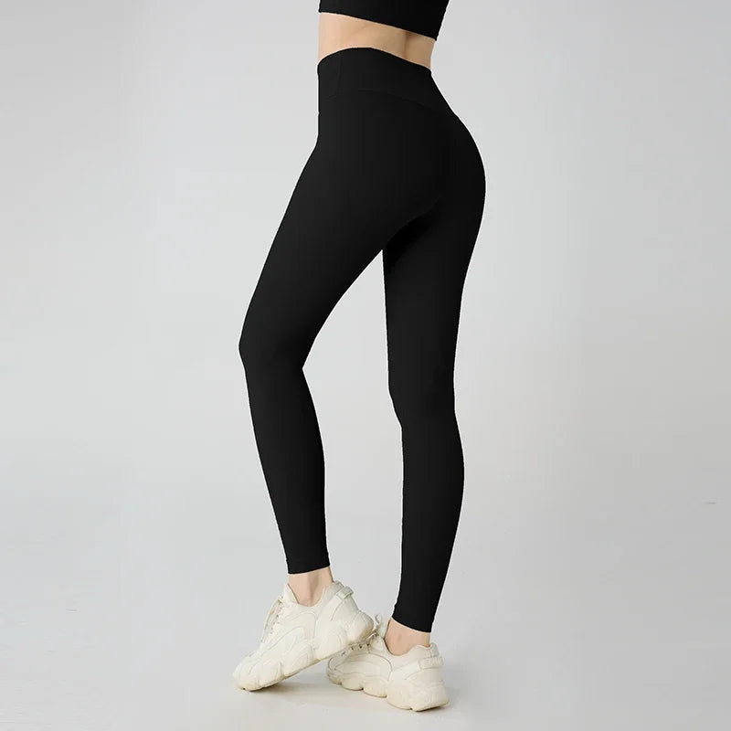 Malla de yoga para mujer de cintura alta y transpirable.