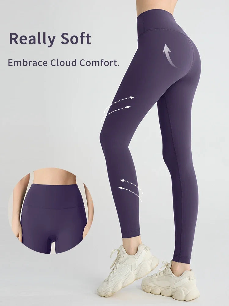 Malla de yoga para mujer de cintura alta y transpirable.